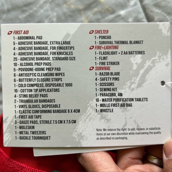 LIFE GEAR First Aid Survival Tactical Pack, 117-pieces - Picture 10 of 16